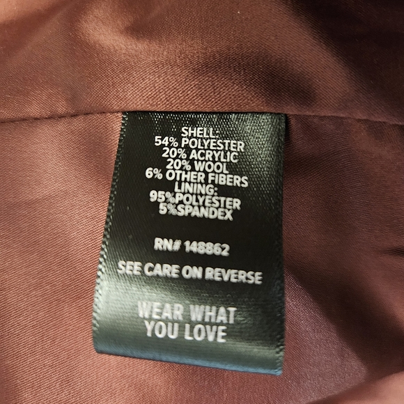 Torrid Size 0 Wool Blend Zinfandel Trench Coat - Picture 9 of 10